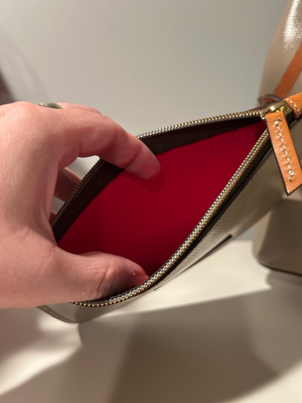 Dooney & Bourke Sienna Briana Textured Leather Tote w Matching Wristlet NWOT - Picture 5 of 13